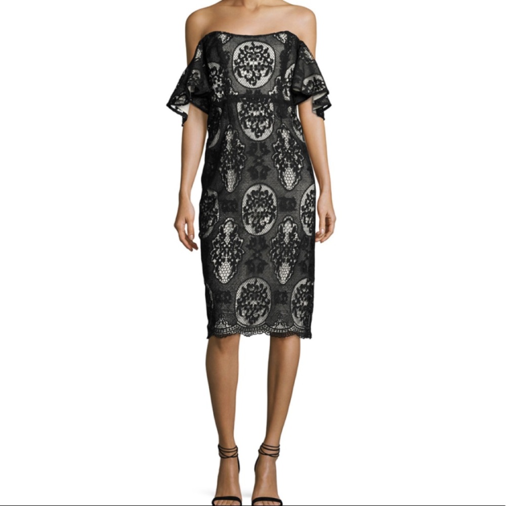 Mestiza Black Lace Dress